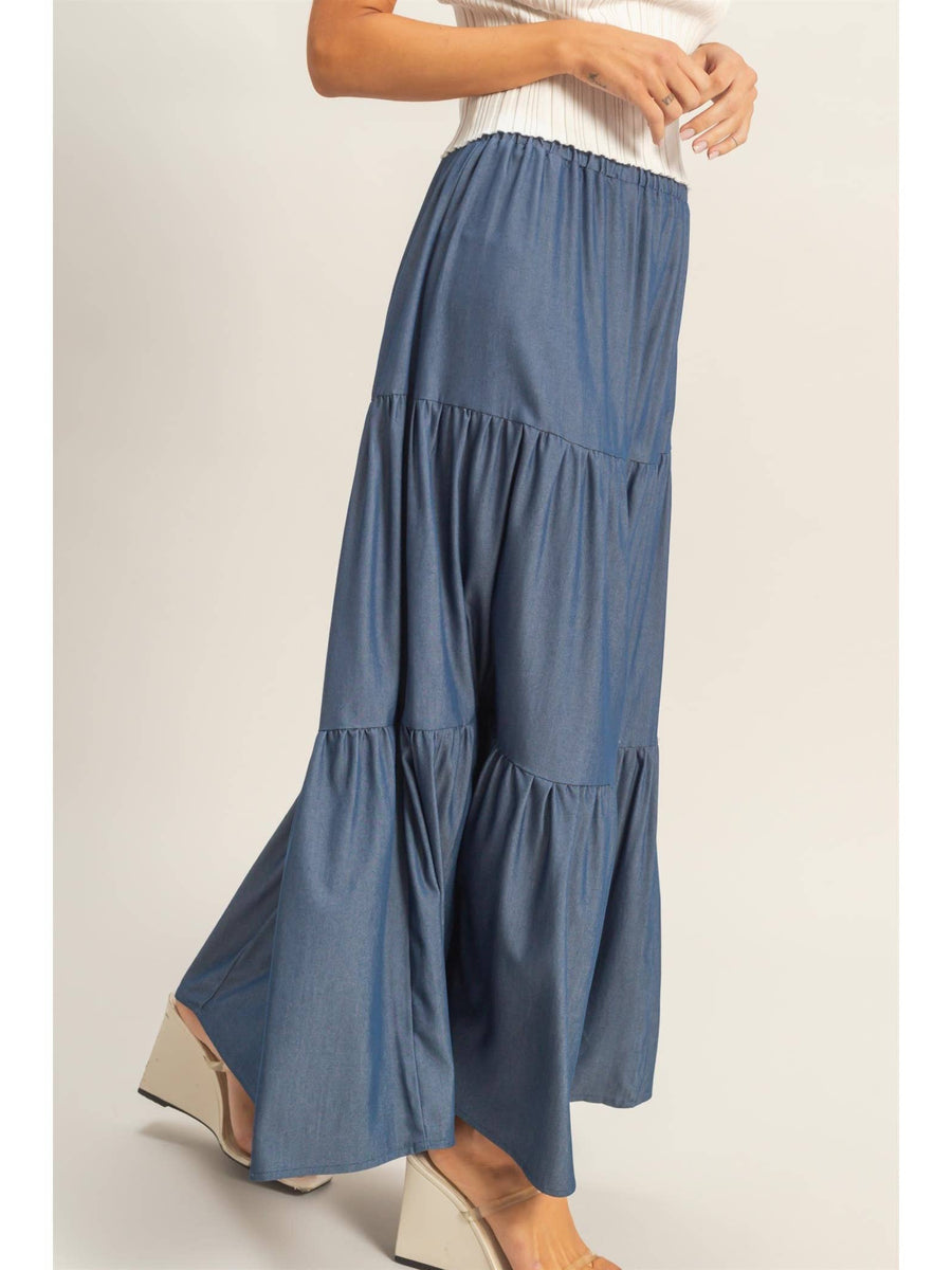 Flowing maxi skirt