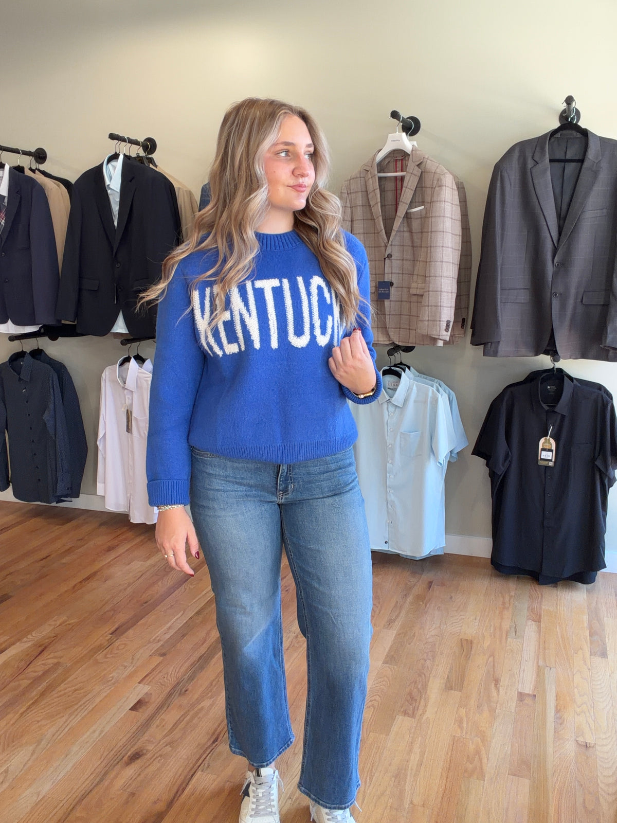 Kentucky Blue Statement Sweater
