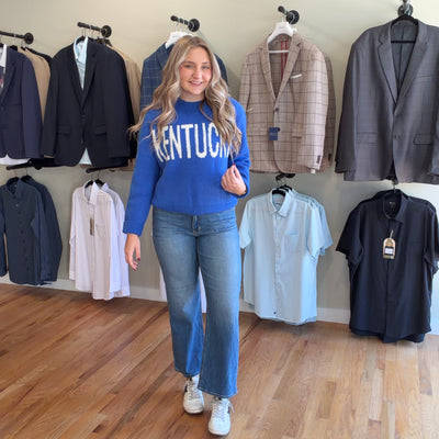 Kentucky Blue Statement Sweater