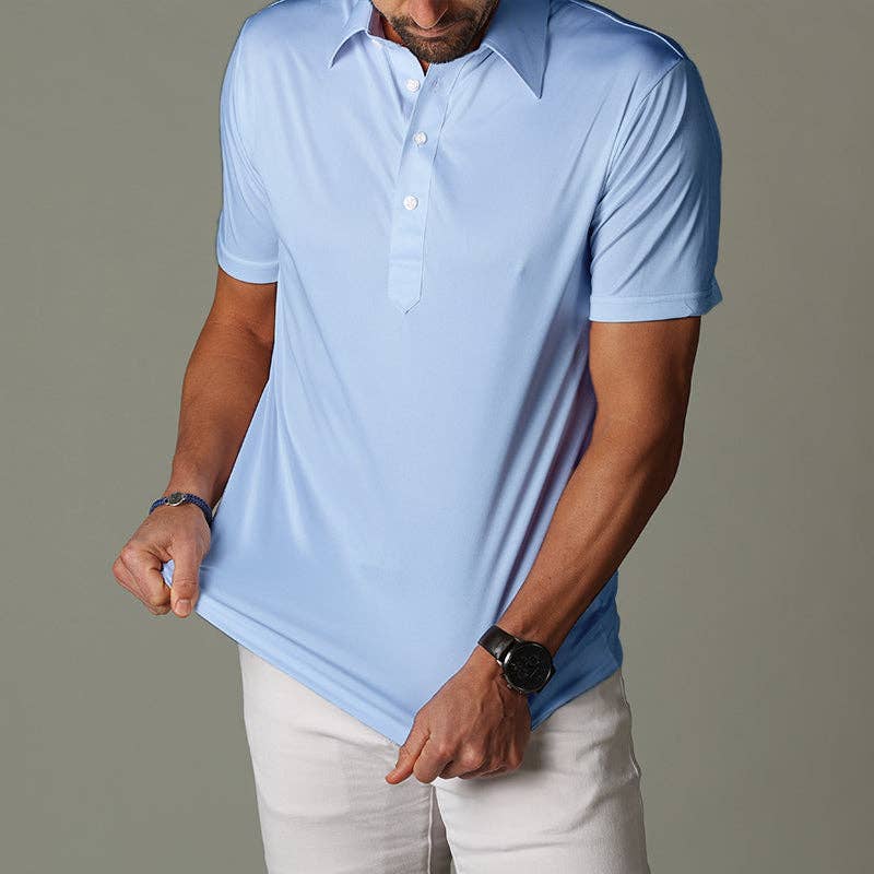 Collars & Co. The Original Dress Collar Polo™ Sky Blue