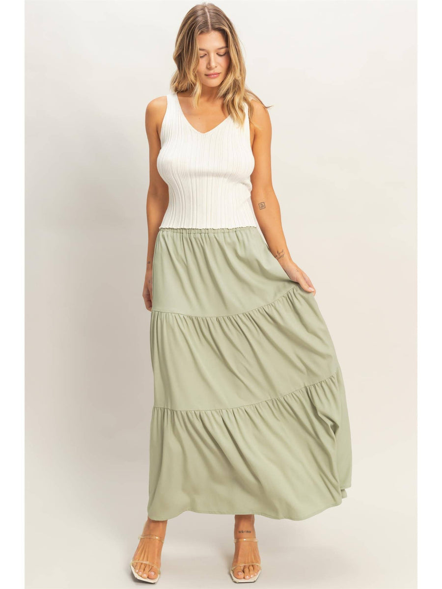 Flowing maxi skirt