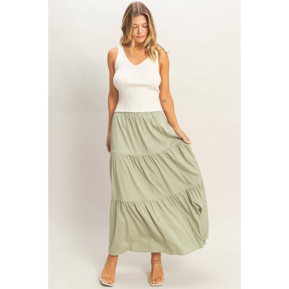 Flowing maxi skirt