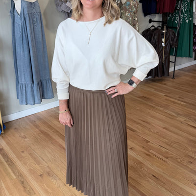 Ivory Dolman Sleeve Sweater