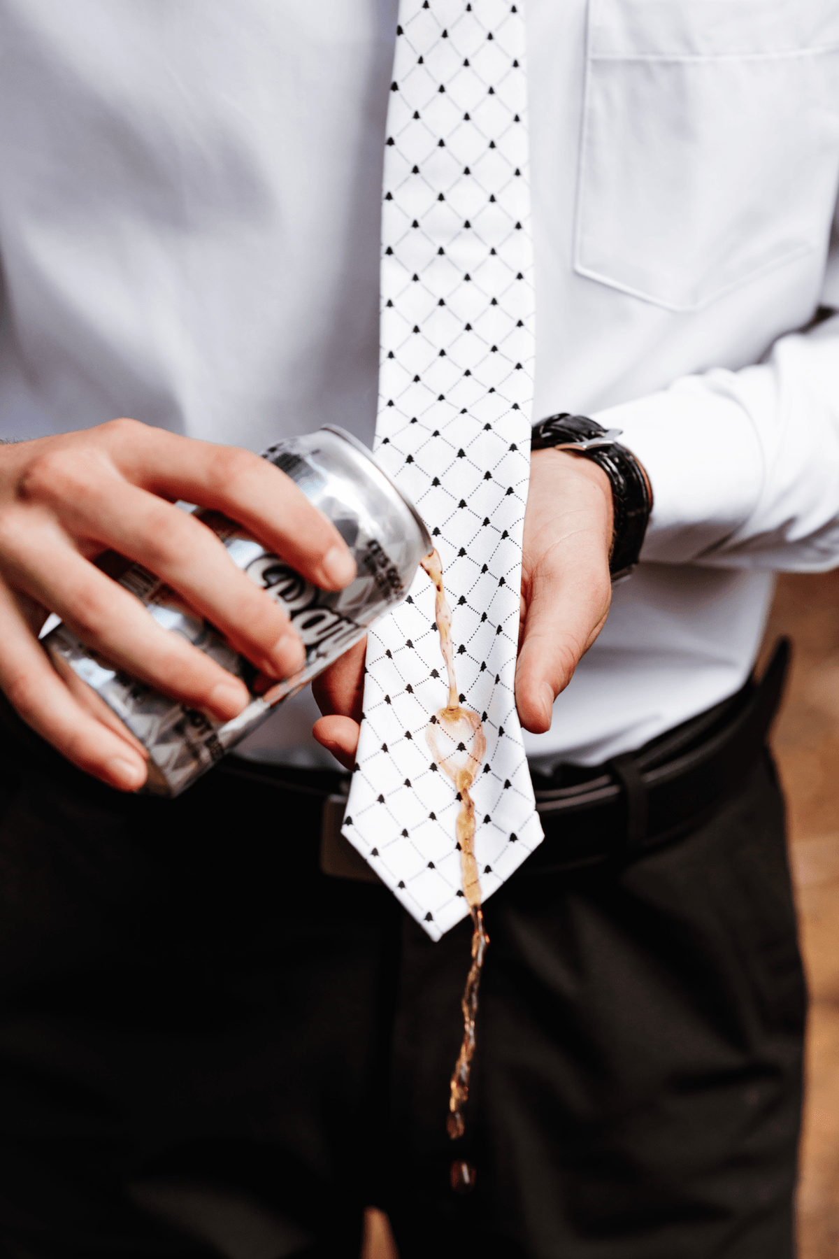 White Christmas Tree Pattern Necktie