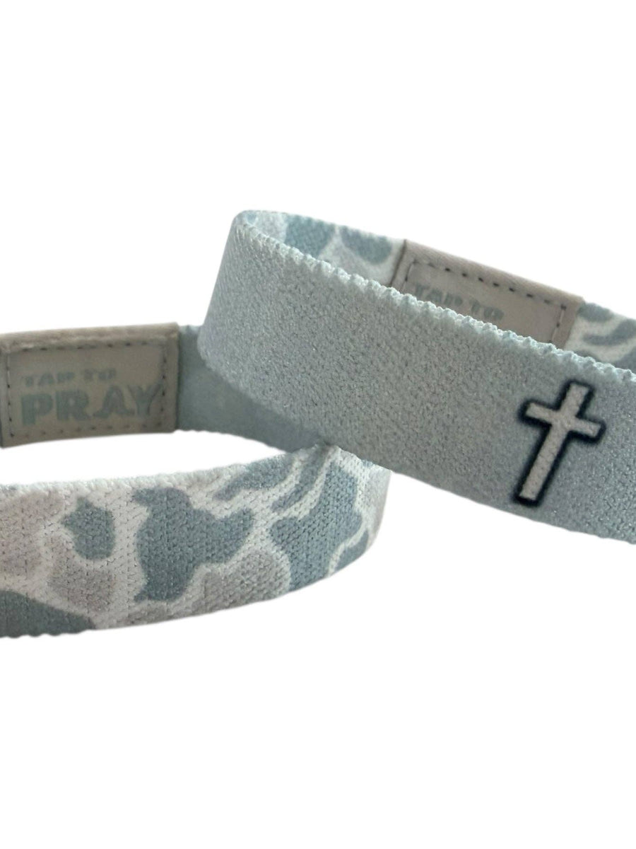 Tap To Pray® Wristband – River Rock Camo - Aspen