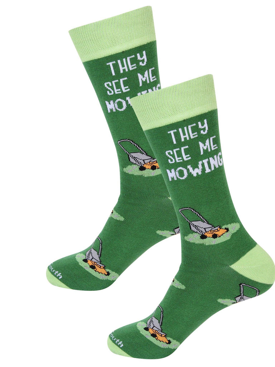 They See Me Mowing Socks