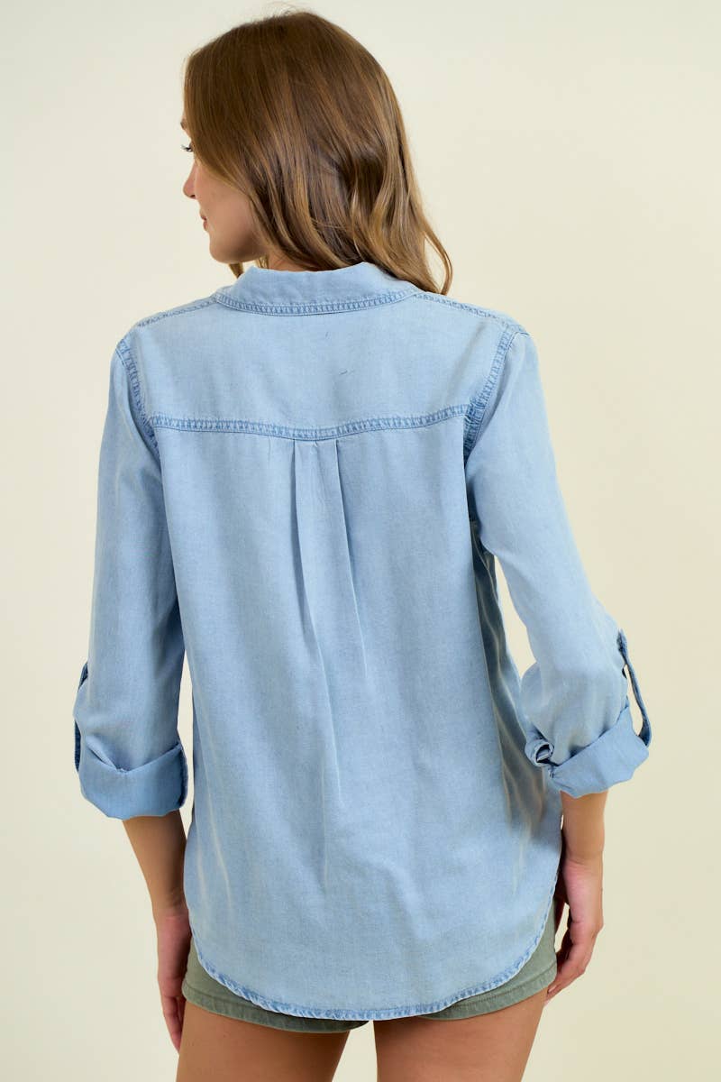 Chambray Button Down Shirt