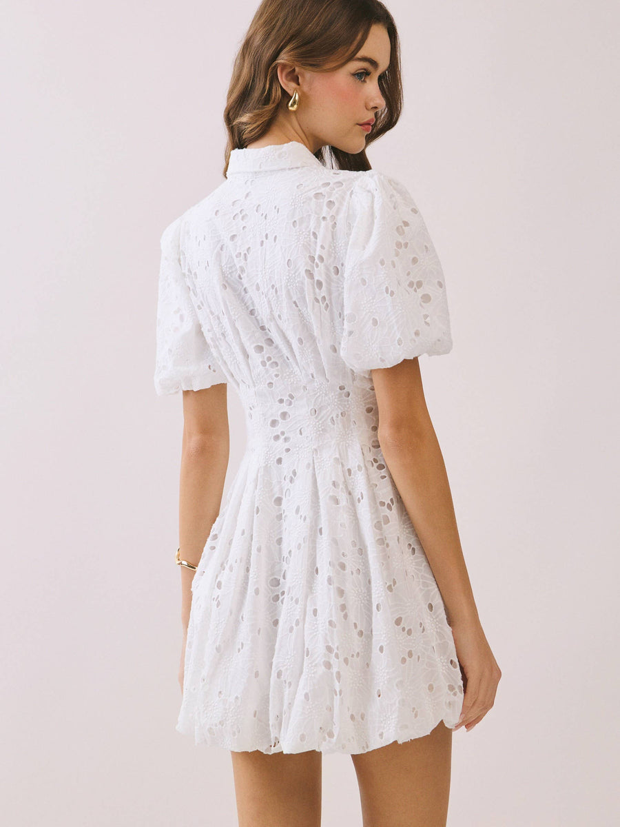 White Eyelet Dress