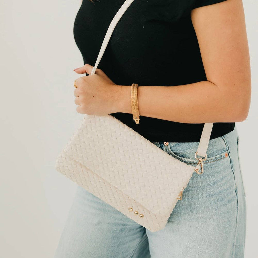 Wrenlee Woven Flap Crossbody