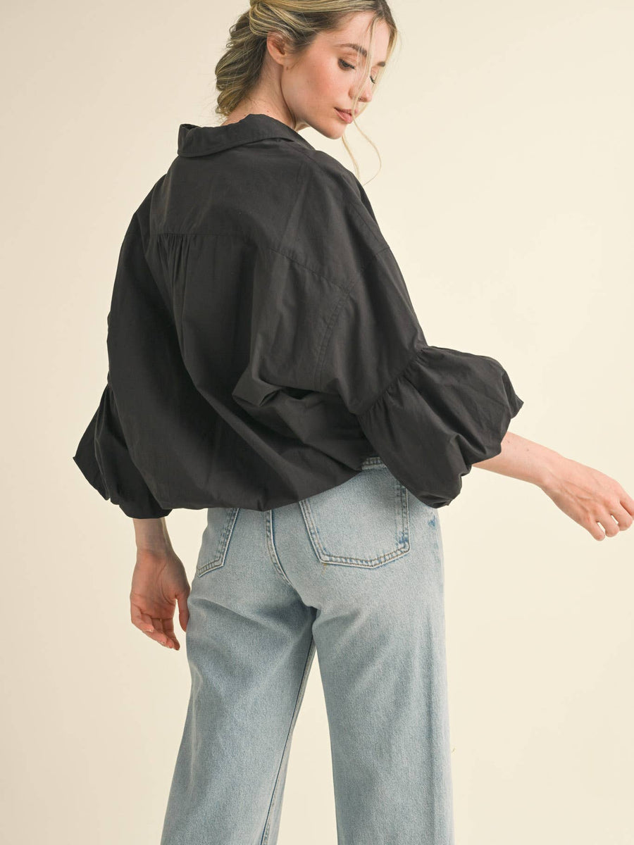 Black Bubble Sleeve