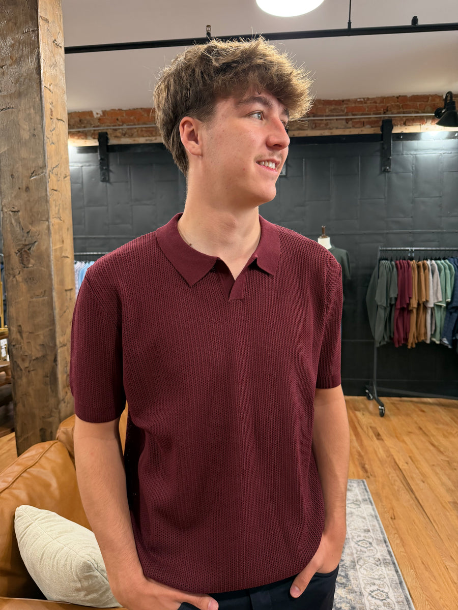 Textured Polo Shirt