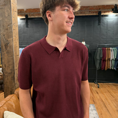 Textured Polo Shirt