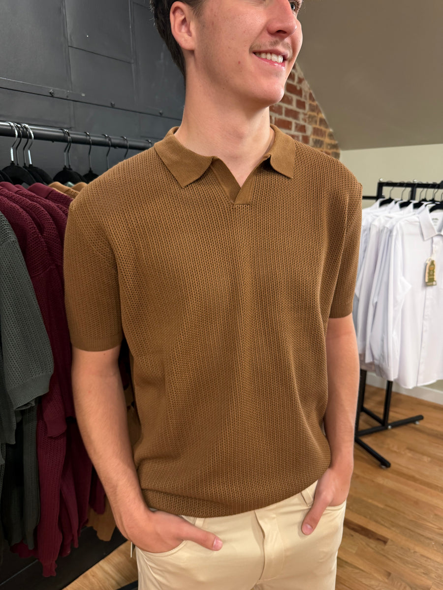 Textured Polo Shirt