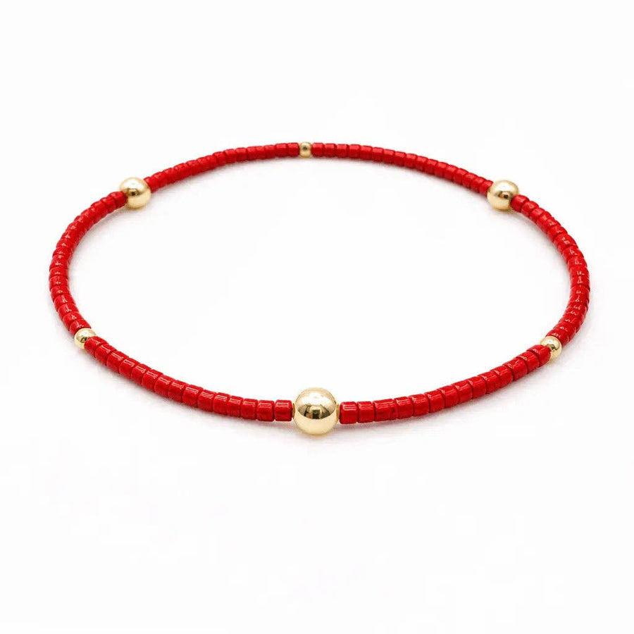 Game Day - Red & Gold Bracelet