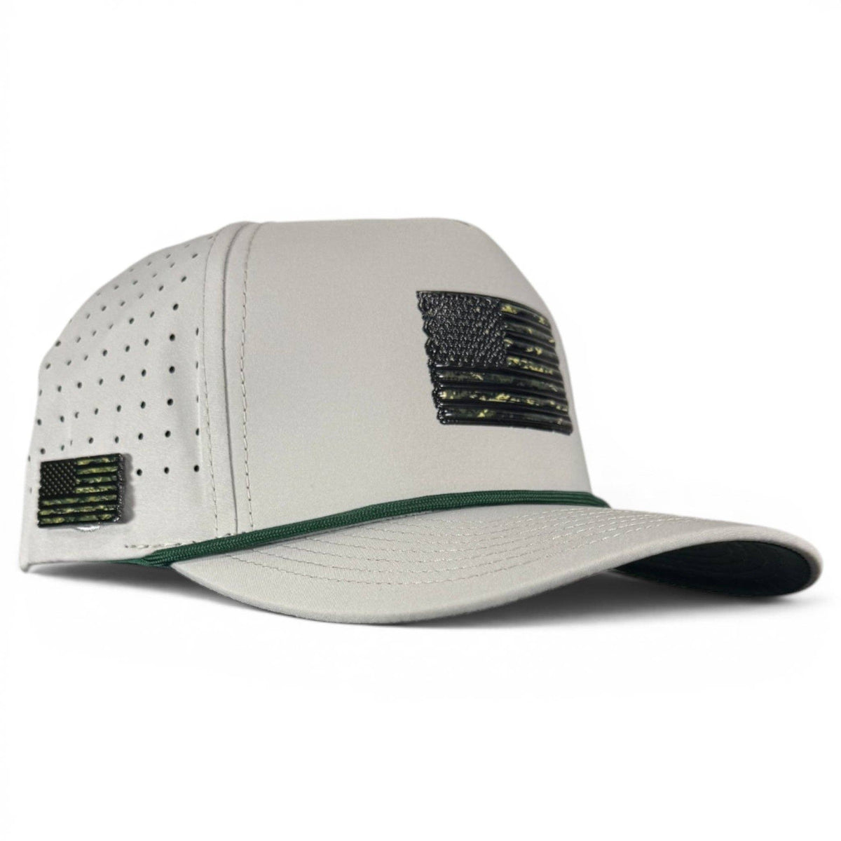 American Flag Performance Golf Hat| Built-in Magnetic Ball Marker