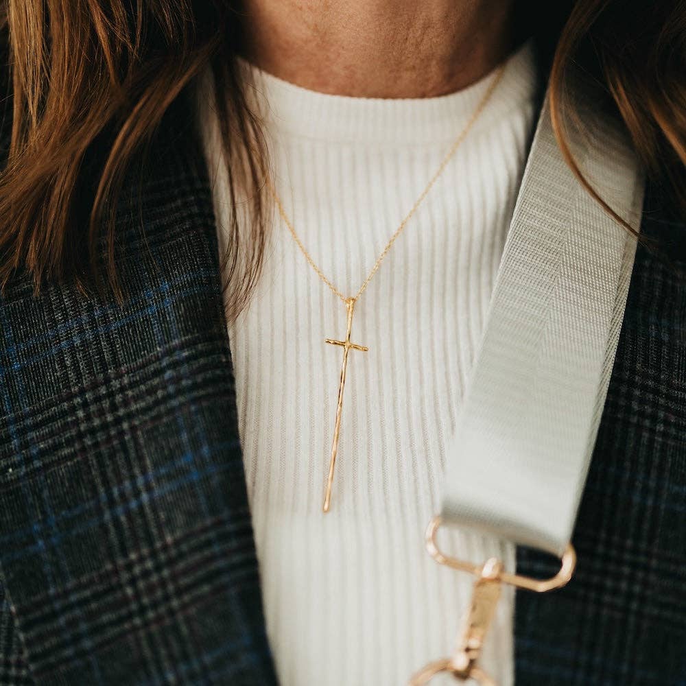 Delicate Gold Cross Necklace