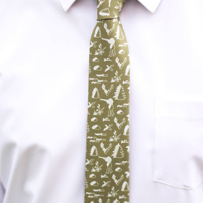 Hunting Moss Green Tie