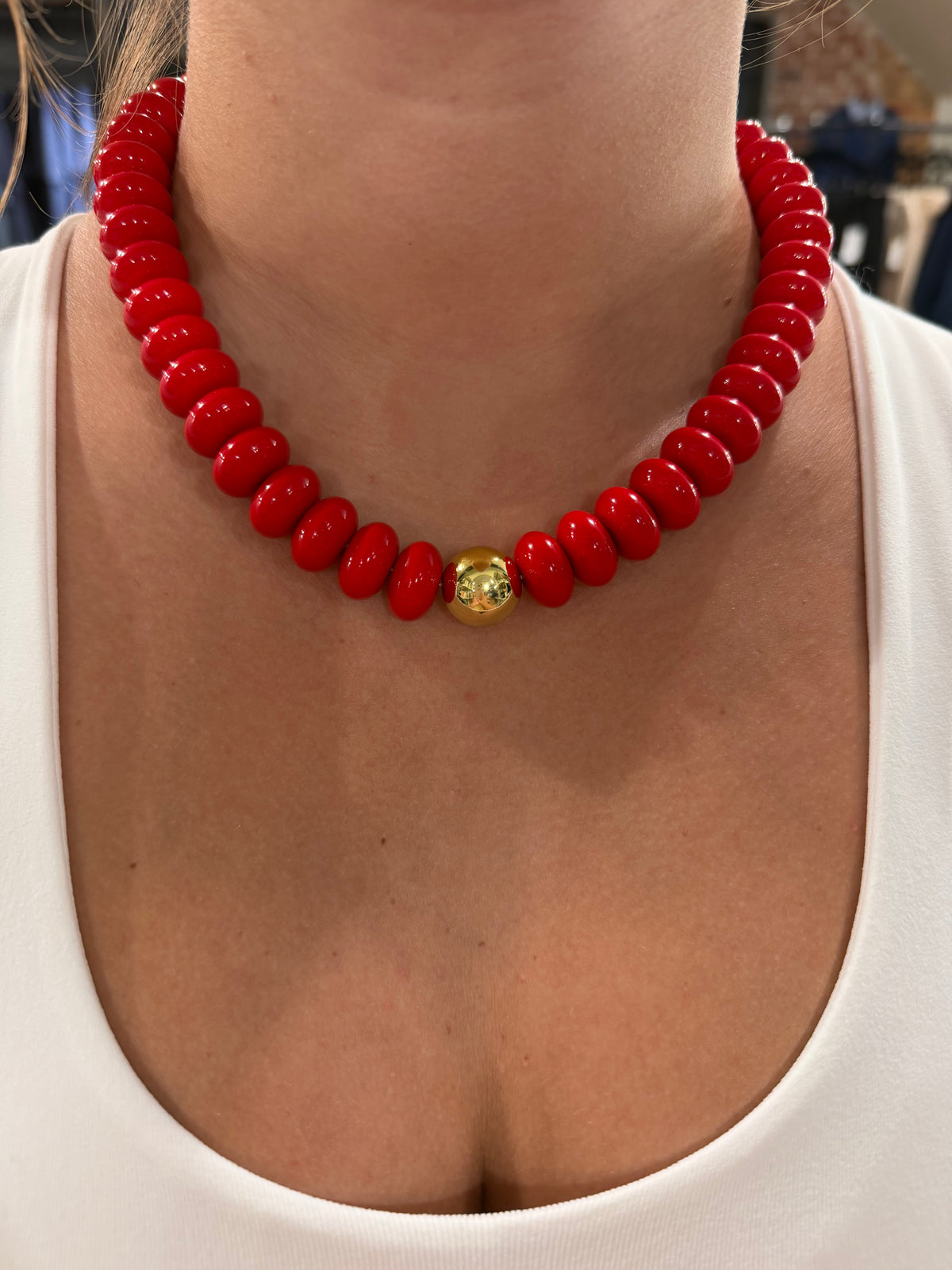 Game Day Statement Beaded Necklace
