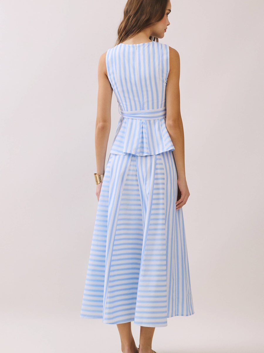 Striped Peplum Top