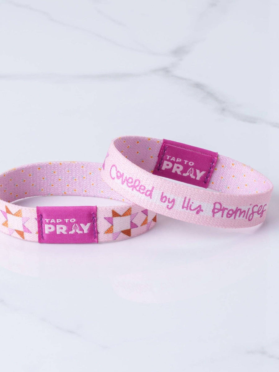 Tap To Pray Wristband – Covered by His Promises