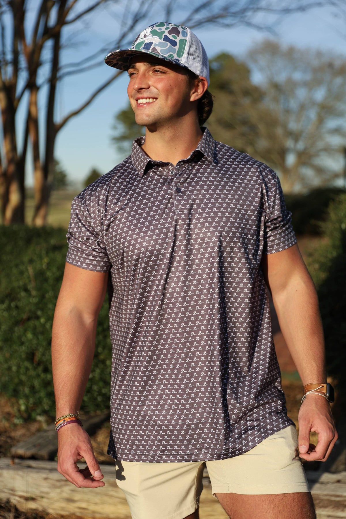 Knotted Pine Waterfowl Performance Polo