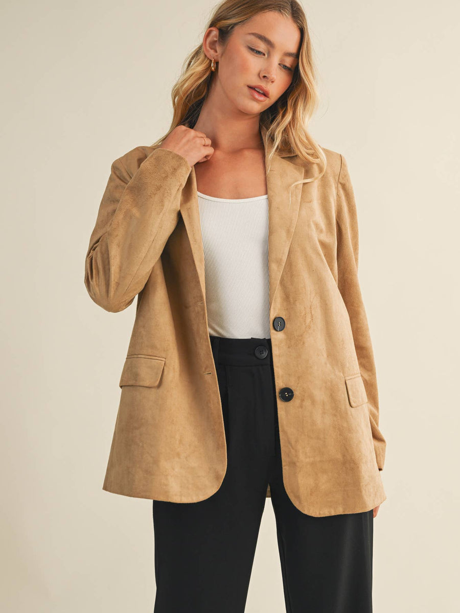 SUEDE BLAZER JACKET