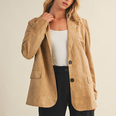 SUEDE BLAZER JACKET