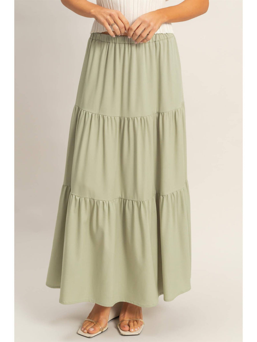 Flowing maxi skirt