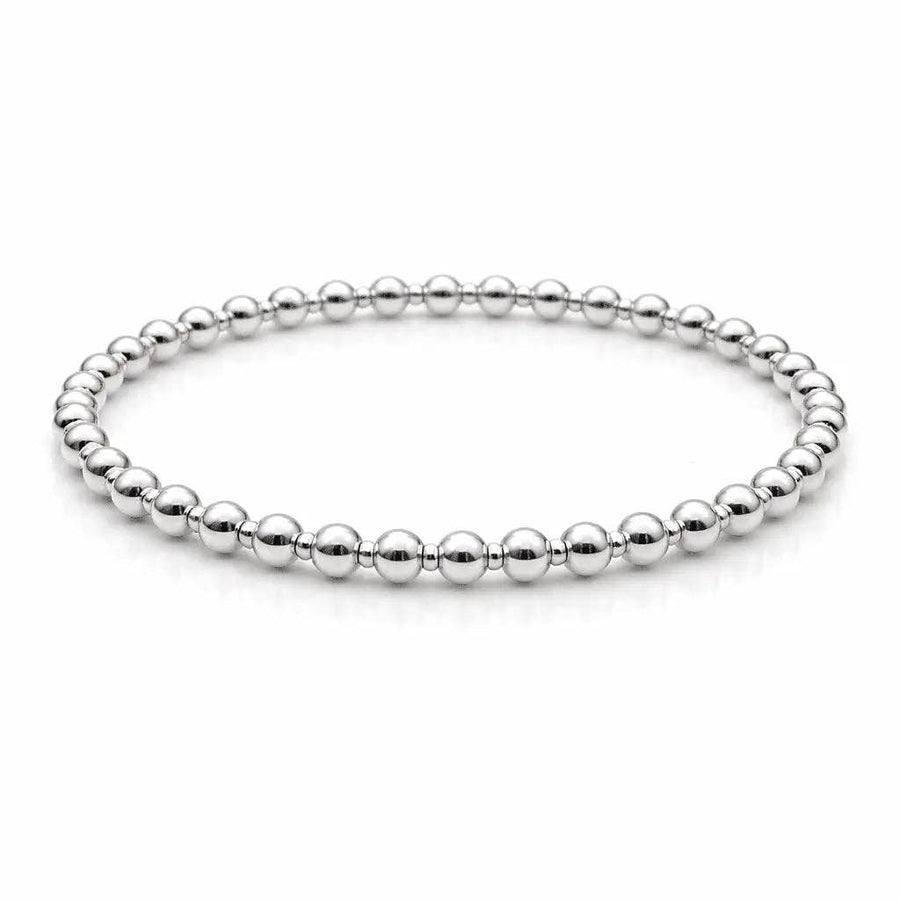 Silver Beaded Bracelet