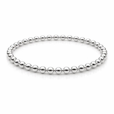 Silver Beaded Bracelet