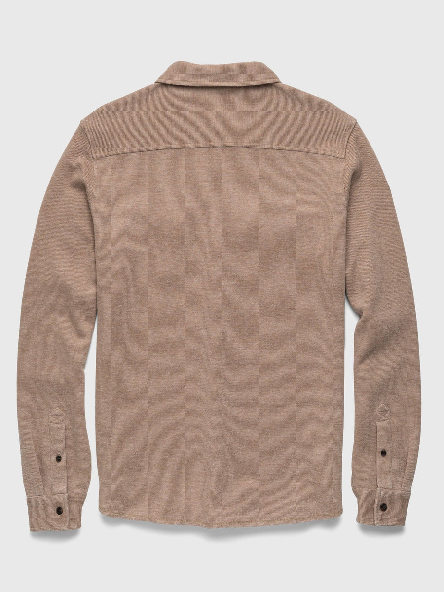 Rex Soft Knit Shirt - Camel Heather