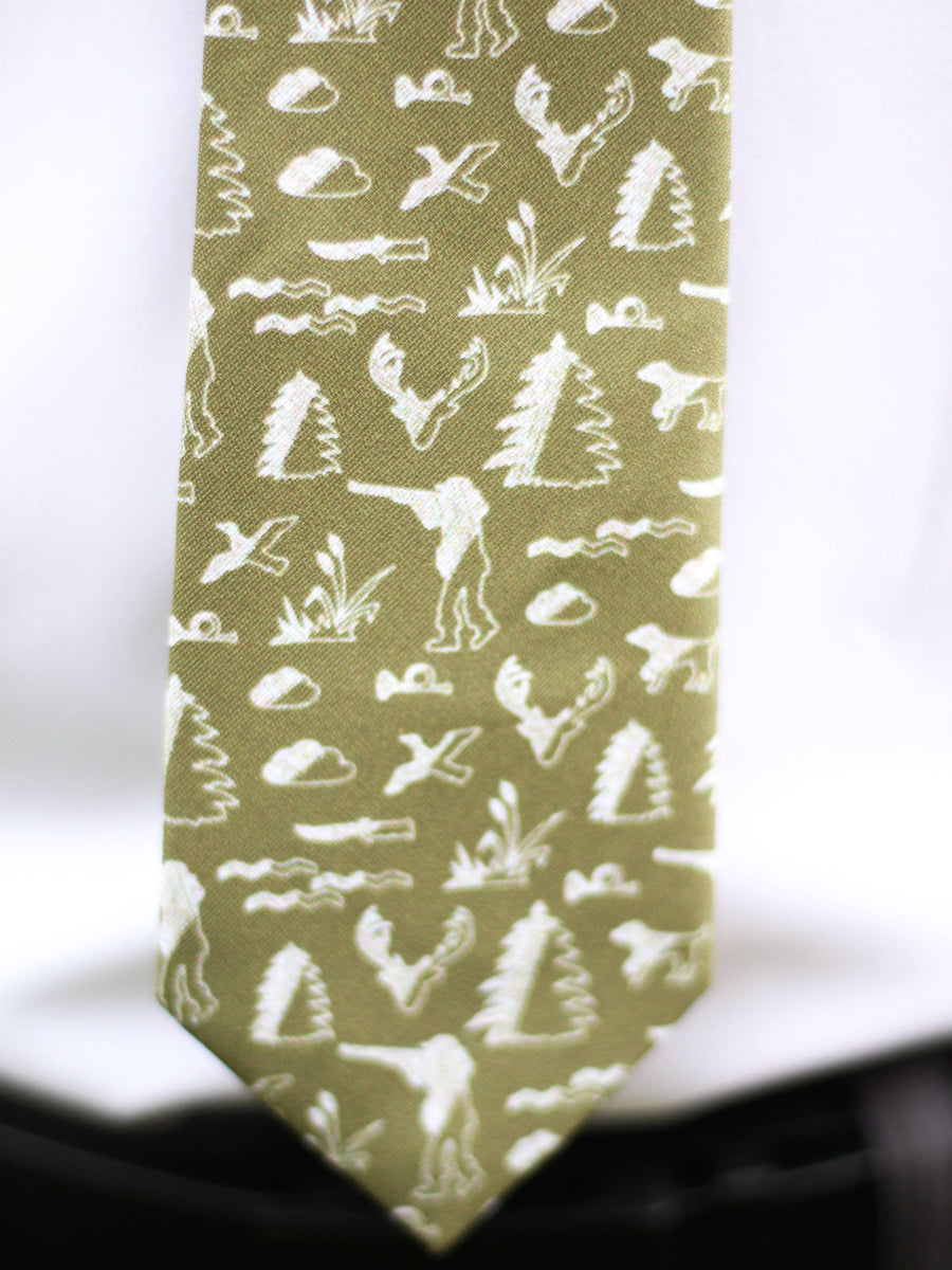 Hunting Moss Green Tie