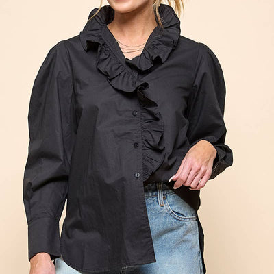 Ruffle Long Sleeve Top