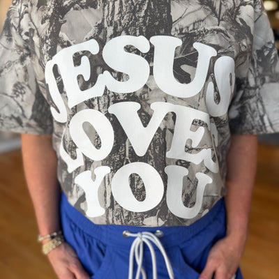 Jesus Loves You Midnight Oak Graphic Tee