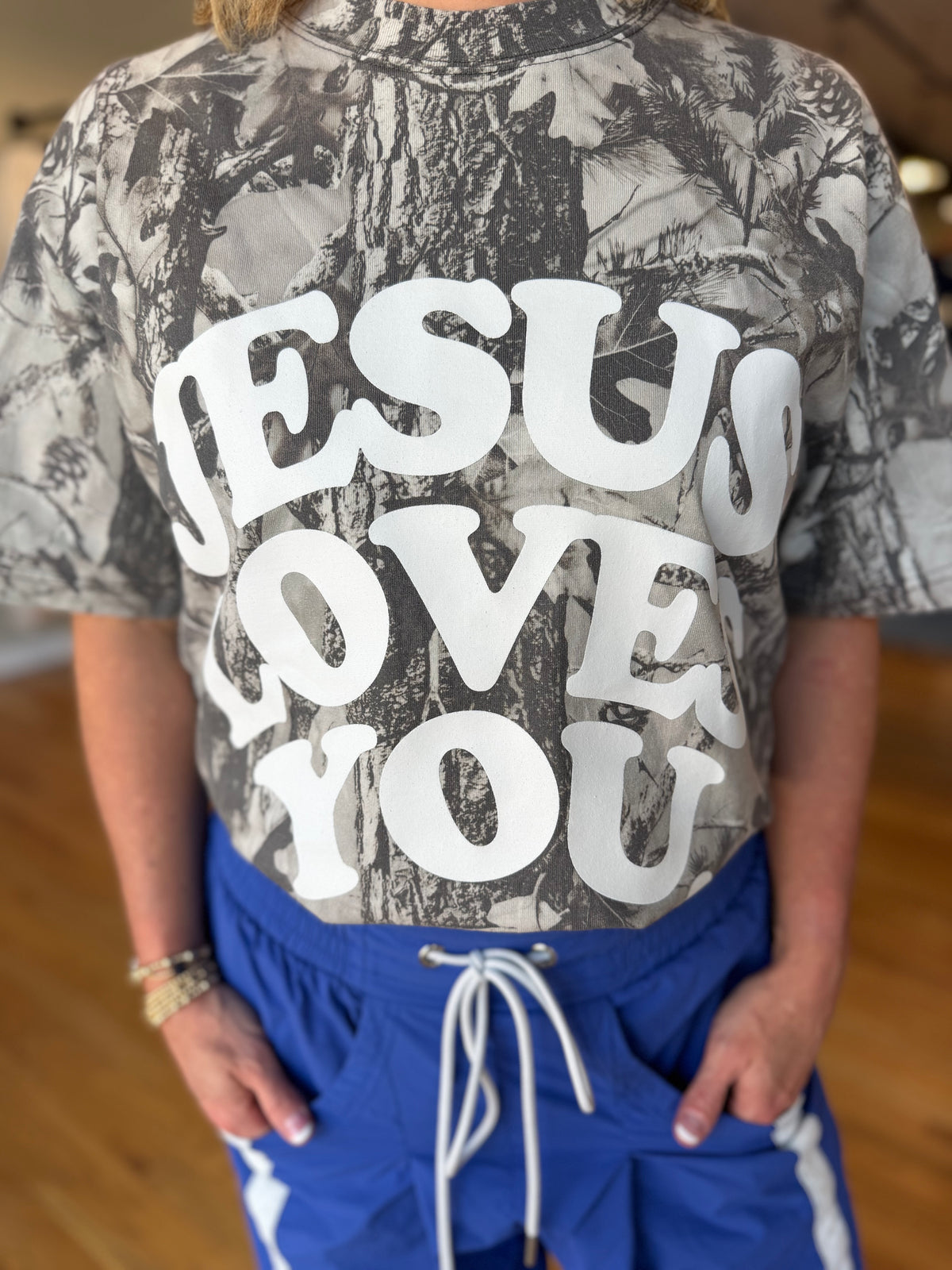 Jesus Loves You Midnight Oak Graphic Tee
