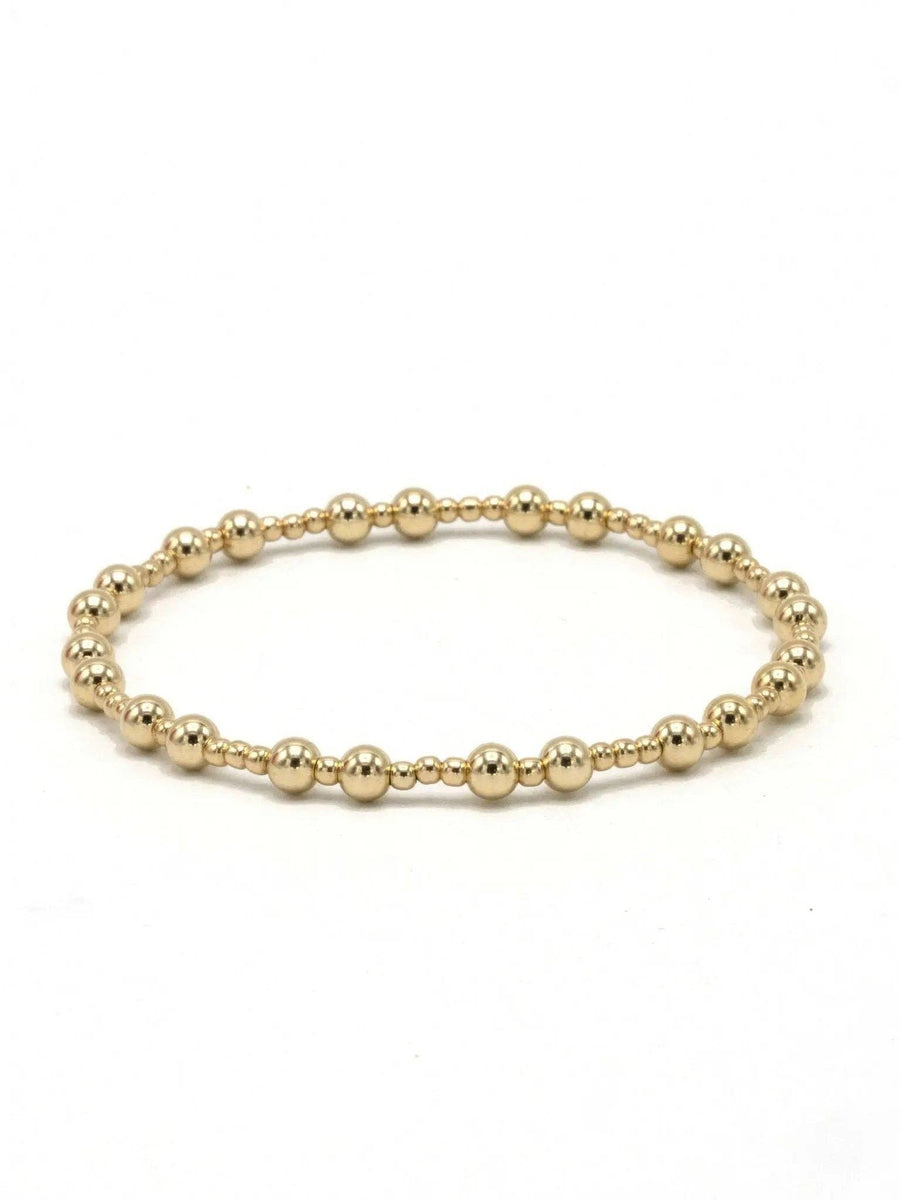 The Charleston 14K Gold Filled Classic Beaded Stretch Bracelet