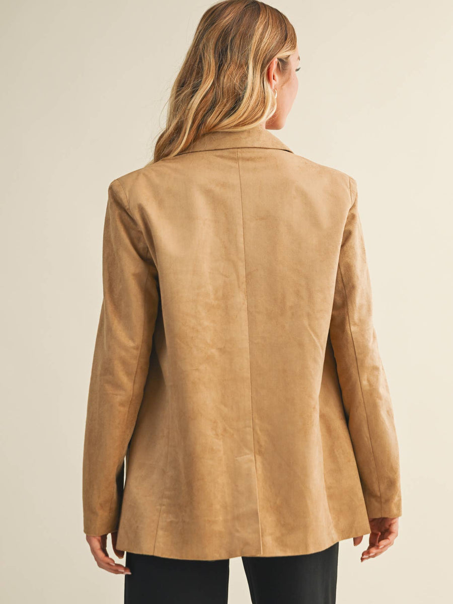 SUEDE BLAZER JACKET