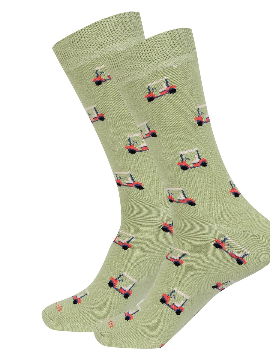 Green Golf Cart Socks