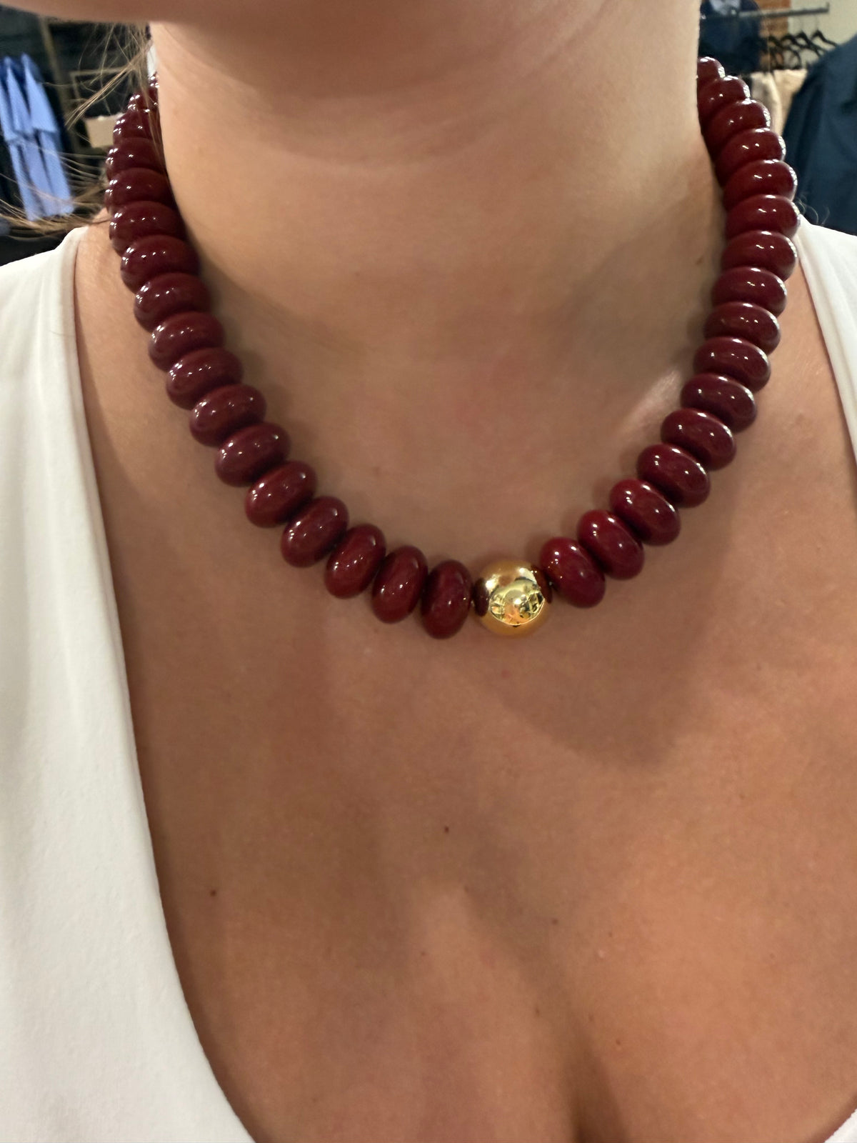 Game Day Statement Beaded Necklace