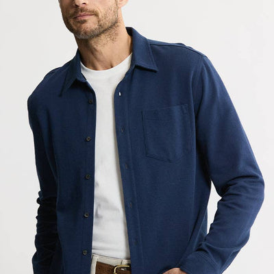 Manor Long Sleeve Cotton Double Face Shirt