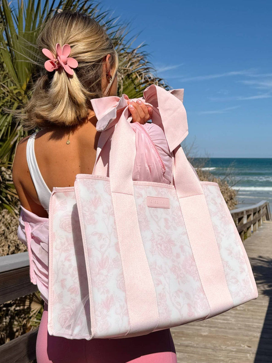 Case-Mate Afternoon Rosé Bow Jelly Tote Bag