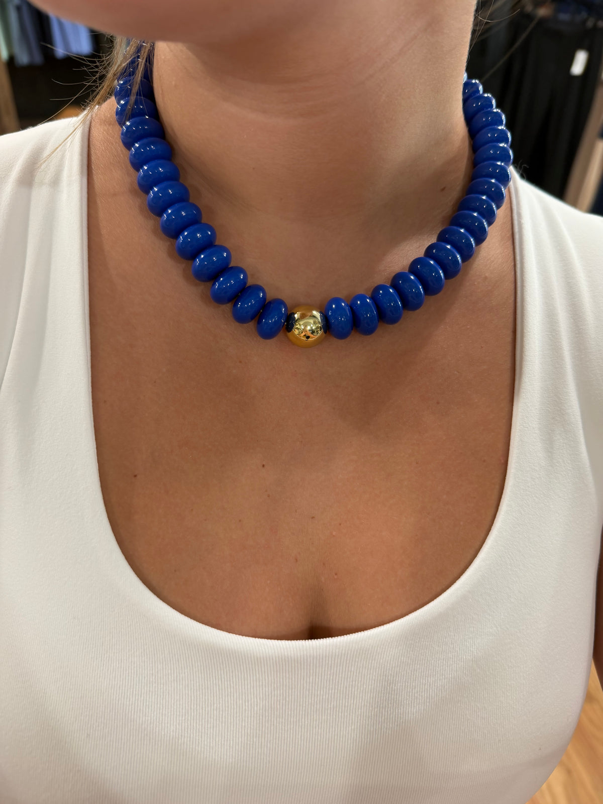 Game Day Statement Beaded Necklace