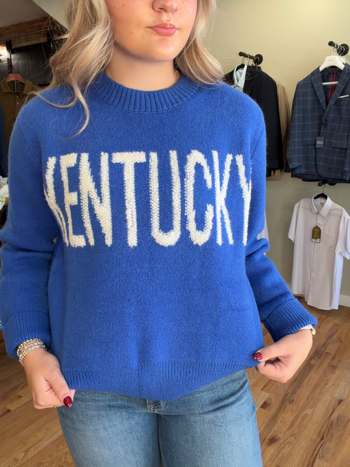 Kentucky Blue Statement Sweater