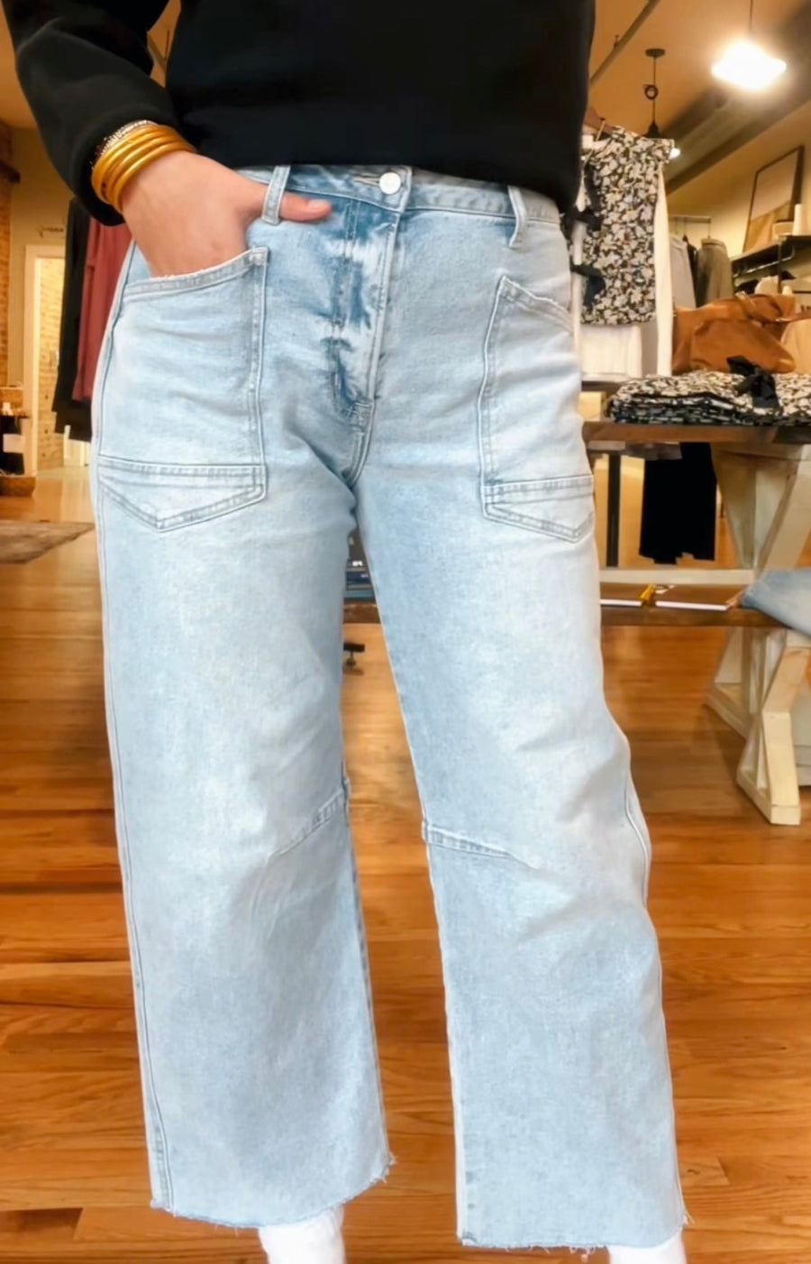 Super High Rise Barrell Jeans