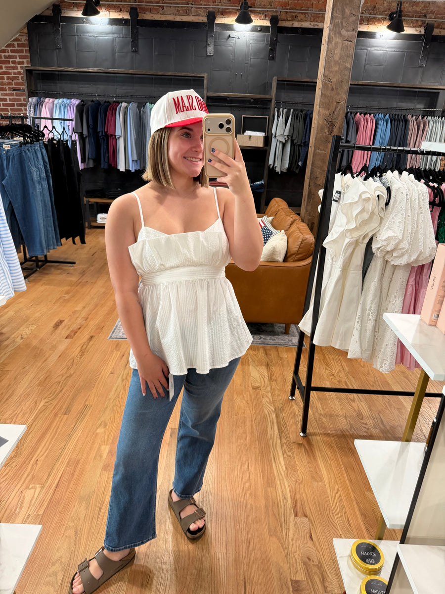 Sleeveless Pellum Top