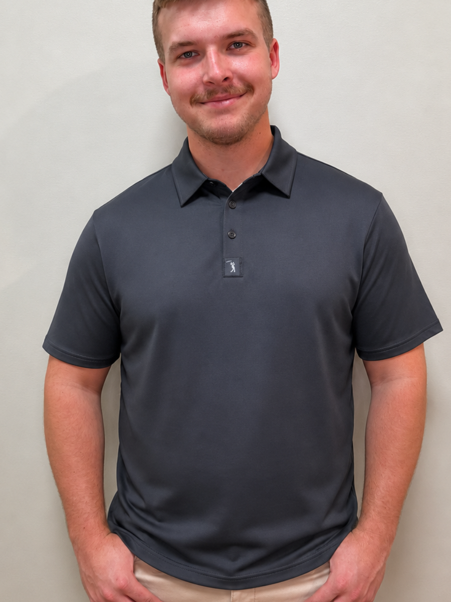 Solid Charcoal - Polo
