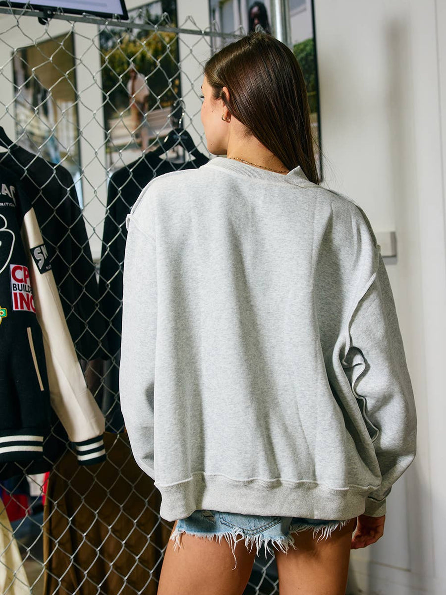 WESTERN Mock Neck Sweatshirt