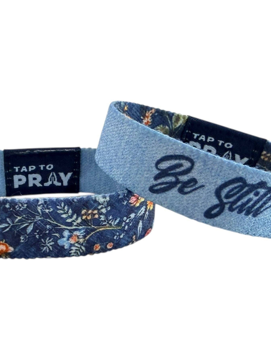 Tap To Pray® Wristband – Wildflower - Be Still