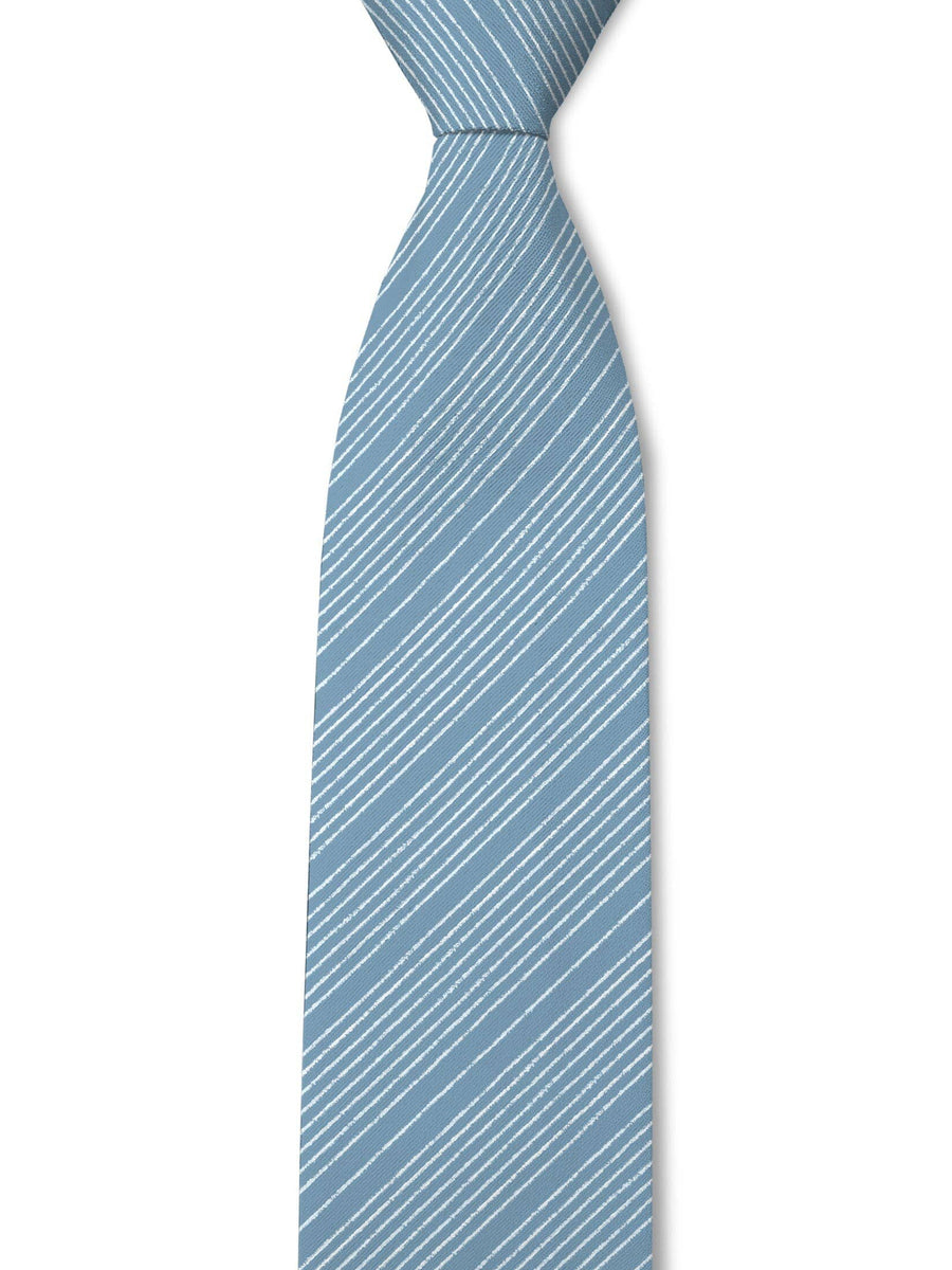 Sky Blue Pinstripe Silk Tie