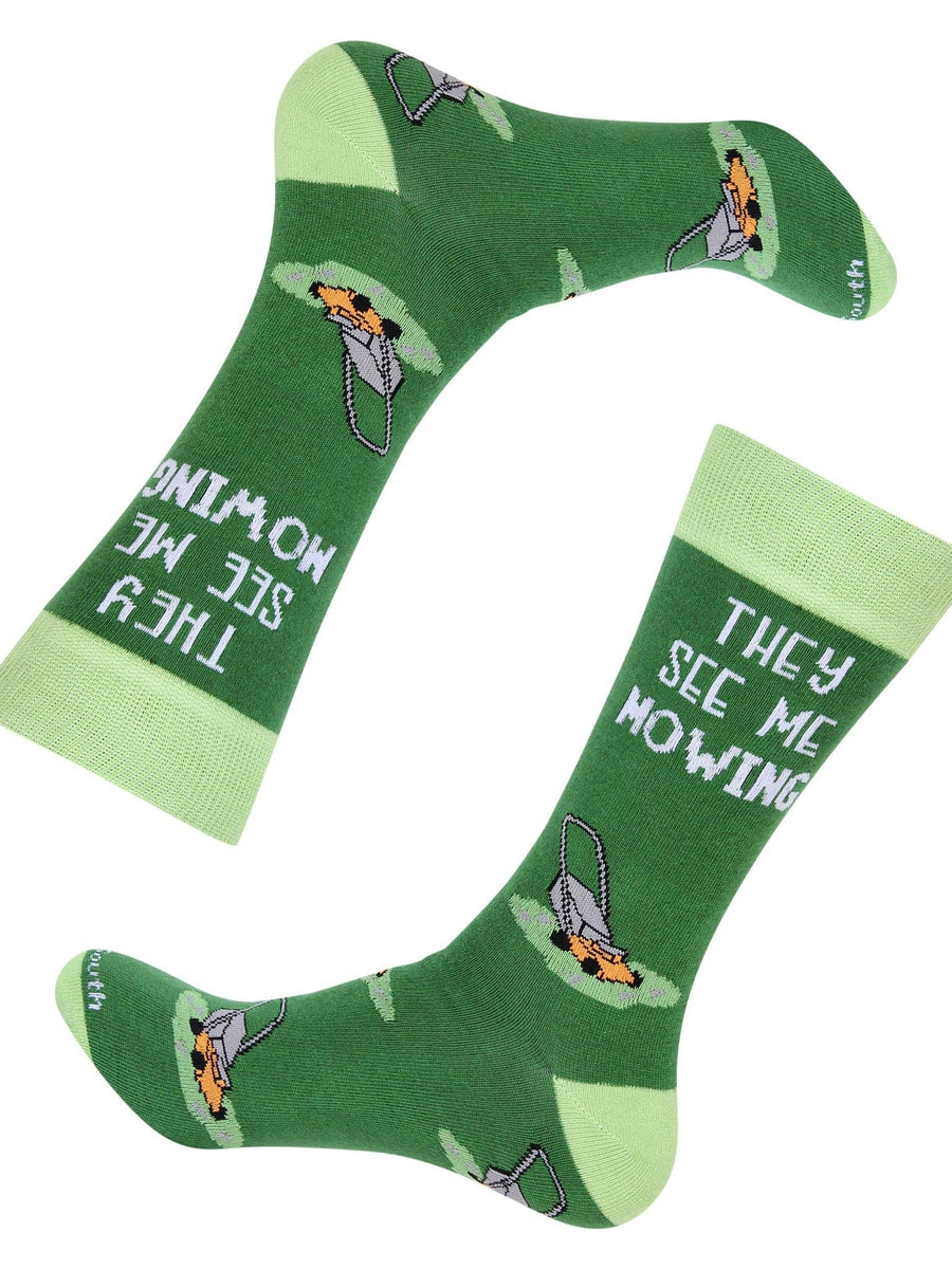 They See Me Mowing Socks